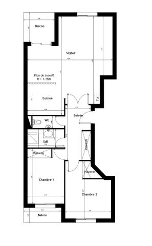 Location Appartement 3 pièces 67m² - Photo 5