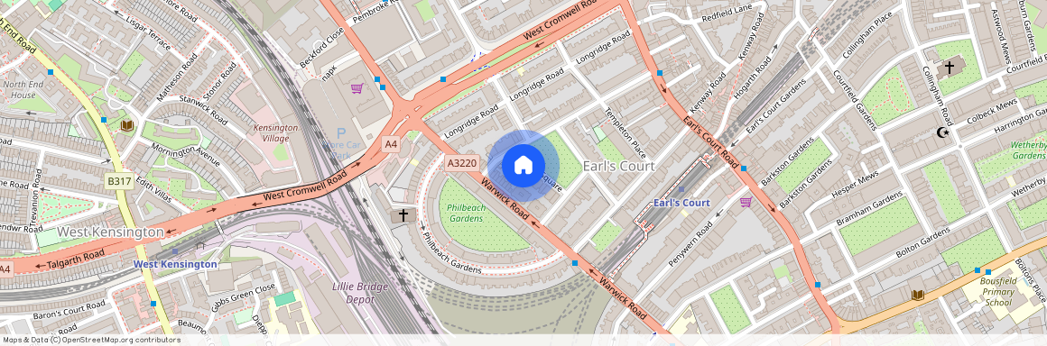 Nevern Square, Earls Court, London, SW5, United Kingdom