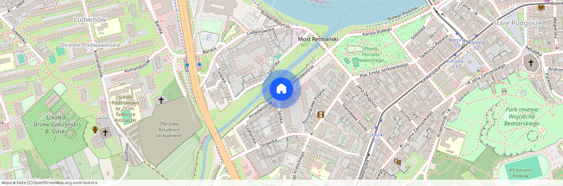 ul. Przedwiośnie, Stare Podgórze, Podgórze, Kraków, małopolskie