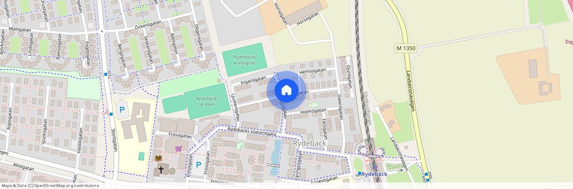 Svartögatan, Rydebäck