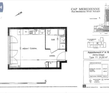 Location Appartement 1 pièce 24m² ROUEN 76100 - Photo 4