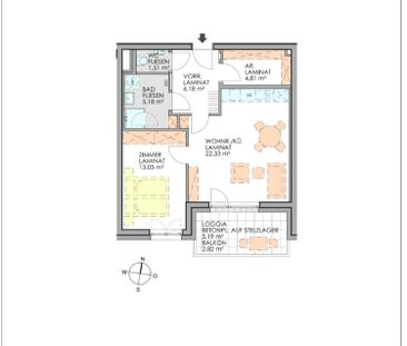 2-Zimmerwohnung in sonniger Südlage - Top 27 - Foto 2