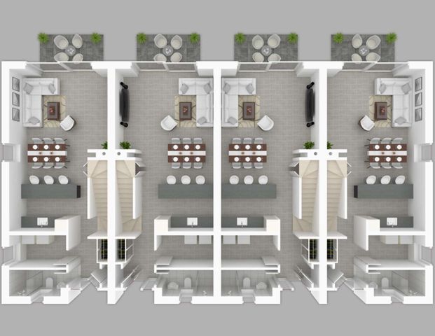 Exklusive Doppelhaushäfte zum Erstbezug KFW-55ee - Fußbodenkühlung - Kamin uvm. - Foto 1