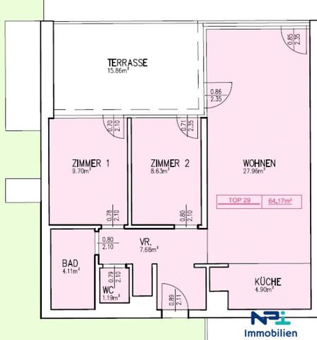 Moderne klimatisierte 3 Zimmer Mietwohnung mit großer Terrasse in bester Lage - Foto 5