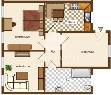 Geräumige 2-Raum-Wohnung in Gera-Liebschwitz - Foto 6