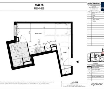Appartement 1 pièce – 28 m² environ à Rennes Bourg-L'Evêque (ref : ... - Photo 3