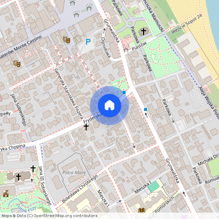 ul. Fryderyka Chopina, Dolny Sopot - Grunwaldzka, Dolny Sopot, Sopot, pomorskie