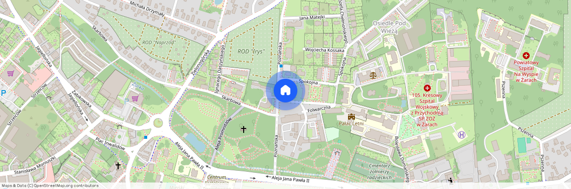 Poznańska 21, Żary, żarski, lubuskie