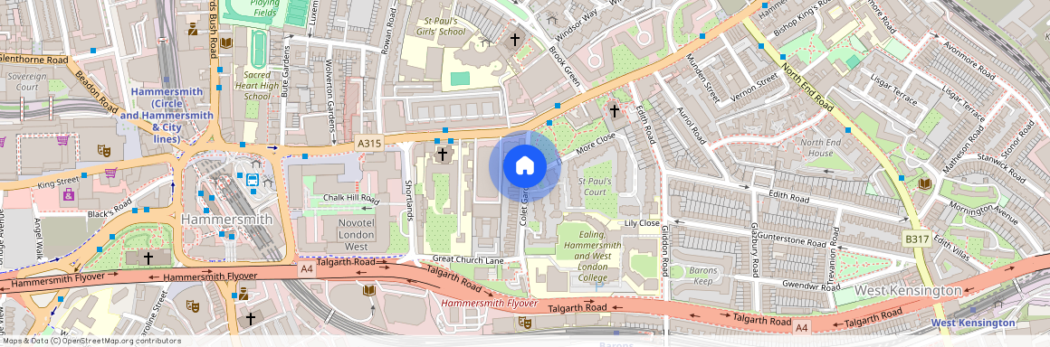Colet Gardens, St Paul's Court, Hammersmith, London, W14