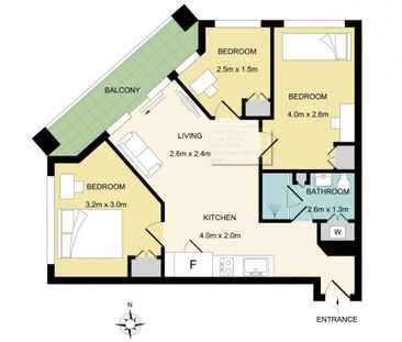 City Centre - 3 Bedrooms Secure Building! Water Included! - Photo 2