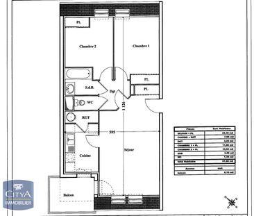 Location Appartement 3 pièces 61m² HENIN BEAUMONT 62110 - Photo 4