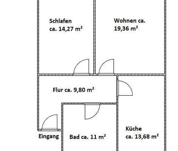 +++1 Monat Kaltmietfrei+++ 2-Raum Wohnung mit großem Bad und EBK - Foto 4