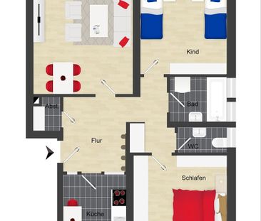 Herrliche 3-Zimmer-Wohnung in ruhiger, zentraler Lage - Foto 2