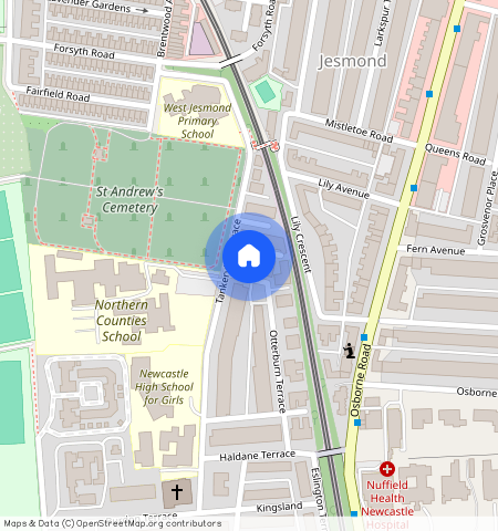 ** bedroom Flat to rent in Tankerville Place, Jesmond, Newcastle Upon Tyne, Ne2