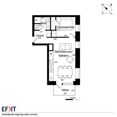 Lækker nyopført 2-værelses i Sølyst - Foto 1