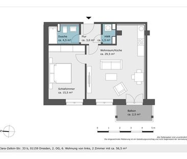 Neubau! 2-Raumwohnung mit Balkon! - Photo 1