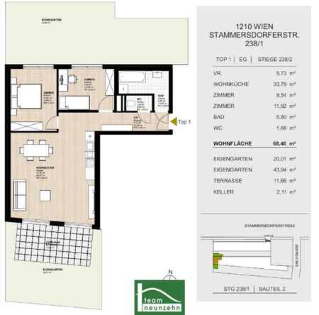 Wohnen in idyllischer Grünruhelage – Ihr neues Zuhause in Stammersdorf! - Photo 4