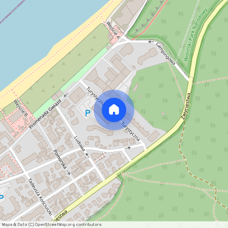 ul. Turystyczna, Międzyzdroje, Międzyzdroje, kamieński, zachodniopomorskie