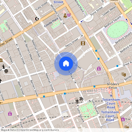 Rathbone Place, Marylebone, W1T, London