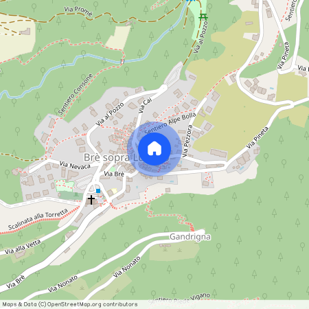 Contrada Prò, 6979 Brè sopra Lugano