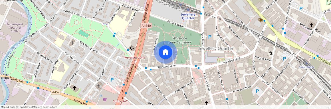 Pemberton Street, Jewellery Quarter, Birmingham, West Midlands, B18