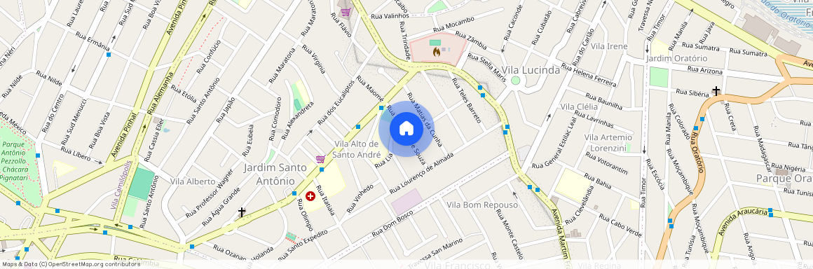 Rua Francisco de Souza, 112 - Vila Alto de Santo Andre, Santo André - SP