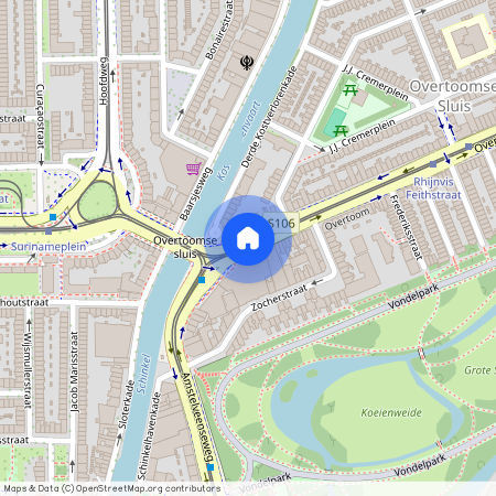 Overtoomse Sluis, 1054 LK, Overtoom, Amsterdam