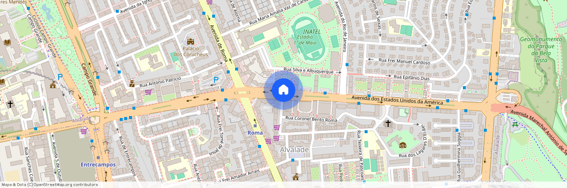 Avenida dos Estados Unidos da América, Lisbon, Lisbon 1700