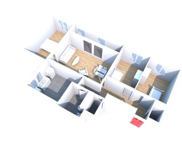 Appartement F4 en location au Havre dans le quartier de Caucriauville - Photo 2