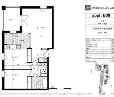 Appartement 3 pièces – 61 m² - Photo 4