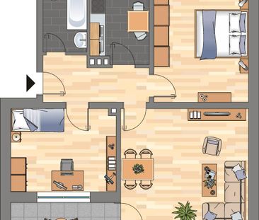 3-Zimmer-Wohnung in Wilhelmshaven City - Photo 5