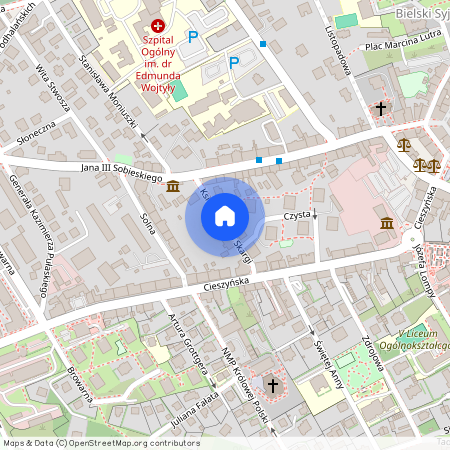 ul. ks. Piotra Skargi, Górne Przedmieście, Bielsko-Biała, śląskie