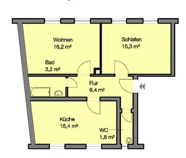 Mit großer Küche! - 2 ZW im Trendviertel St. Johannis - Photo 2