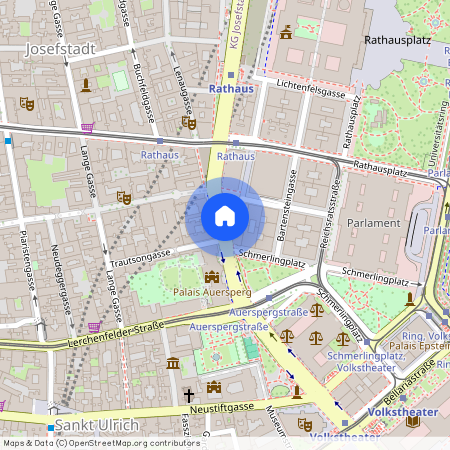 Auerspergstraße, Parlament, Rathaus, 1010, Wien