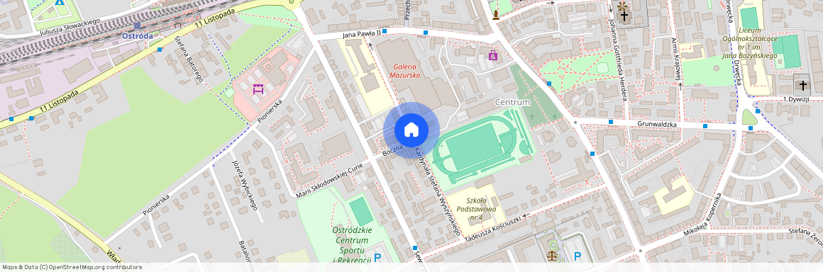 ul. Kardynała Wyszyńskiego, Ostróda, ostródzki, warmińsko-mazurskie