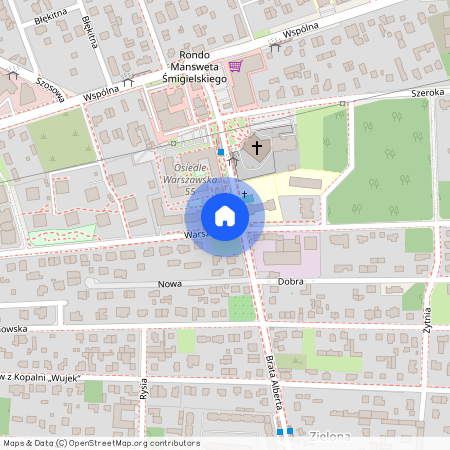 ul. Warszawska, Zielona-Grzybowa, Wesoła, Warszawa, mazowieckie