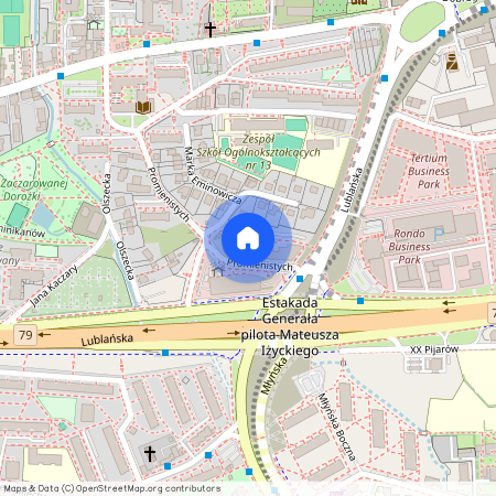 Śródmieście, Prądnik Czerwony, ul. Promienistych, Kraków