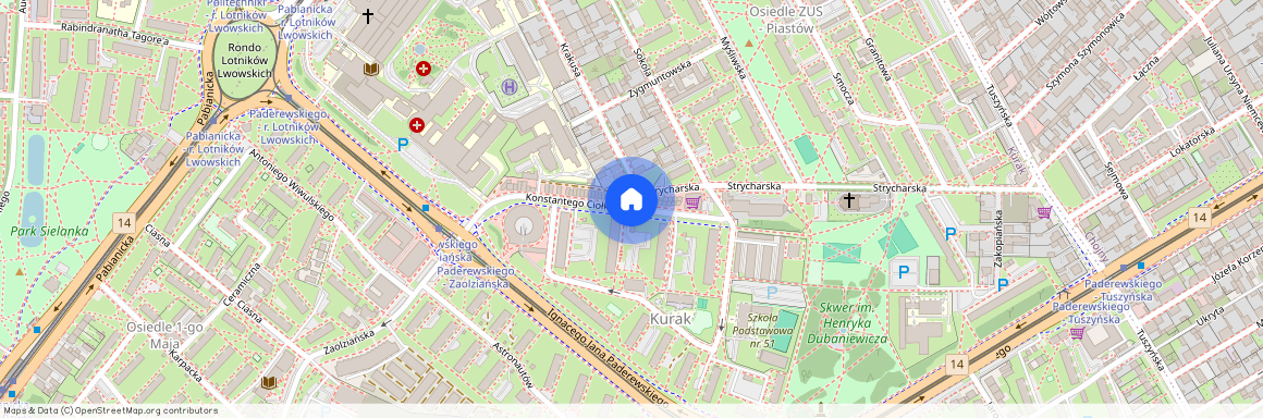 ul. Konstantego Ciołkowskiego, Kurak, Górna, Łódź, łódzkie