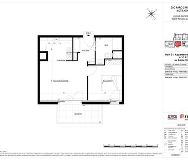 location Appartement T2 DE 41.35m² À ASNIERES SUR SEINE - Photo 4