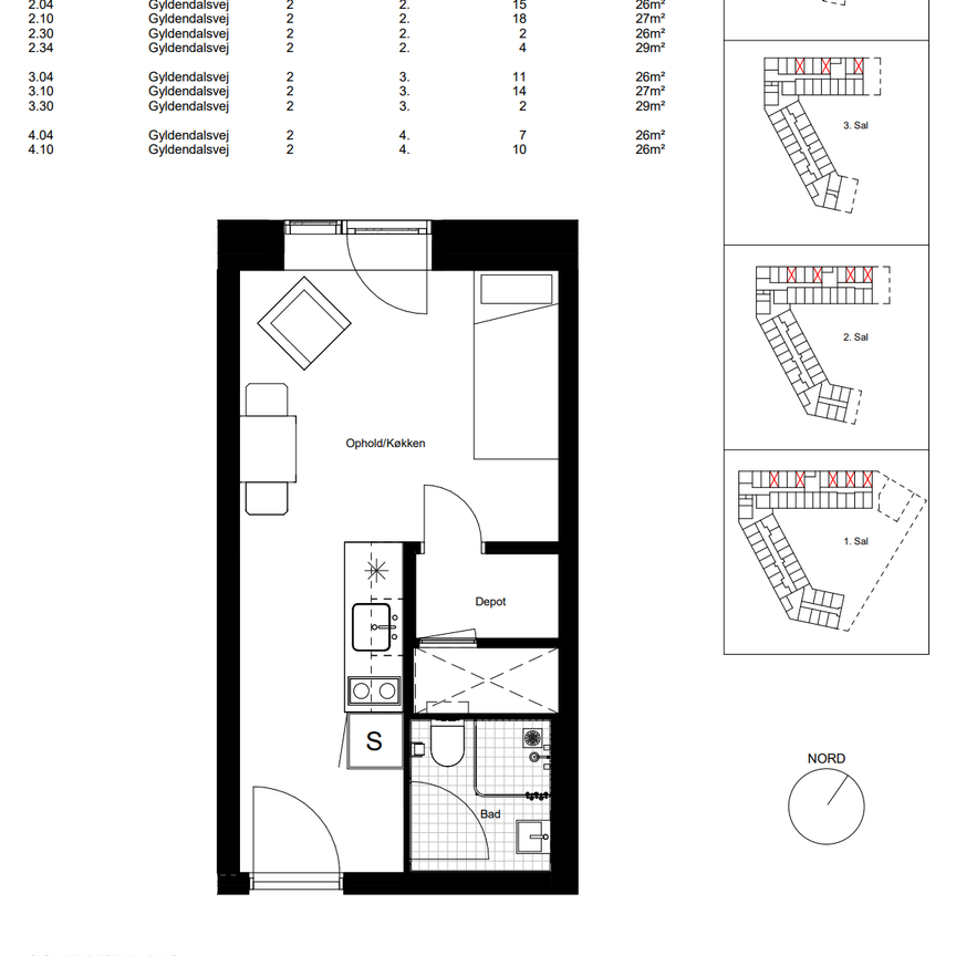 Gyldendalsvej 2, 2. 2, 2800 Kongens Lyngby - Foto 1