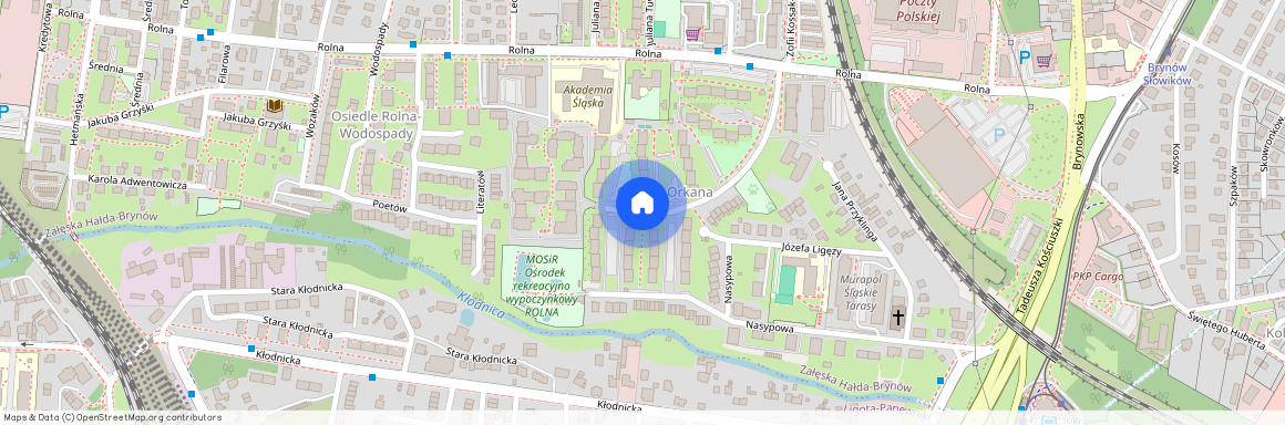 ul. Władysława Orkana, Załęska Hałda-Brynów, Katowice, śląskie