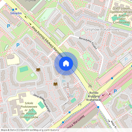 al. Aleja Komisji Edukacji Narodowej, Ursynów-Centrum, Ursynów, Warszawa, mazowieckie