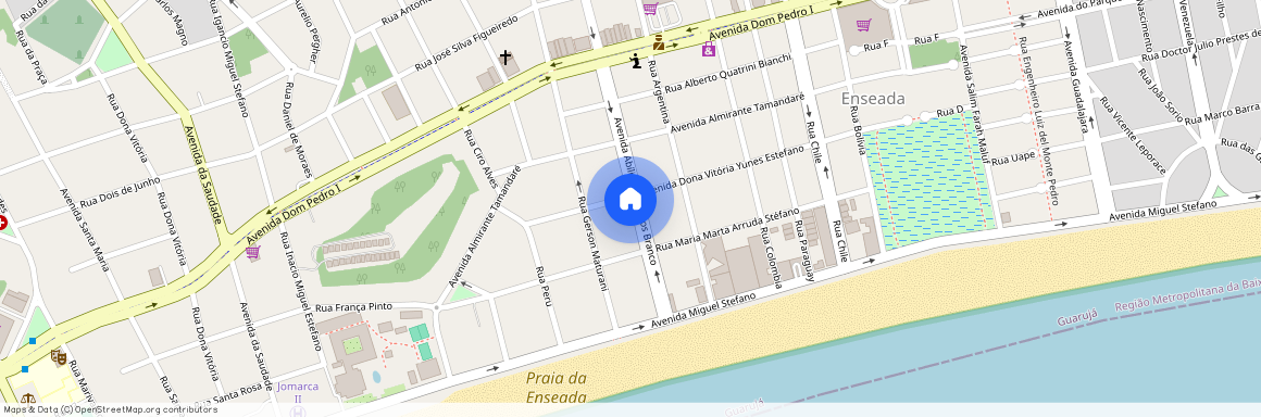 Avenida Abílio dos Santos Branco, 245 - OXXO ENSEADA - Enseada, Guarujá, São Paulo, 11440380