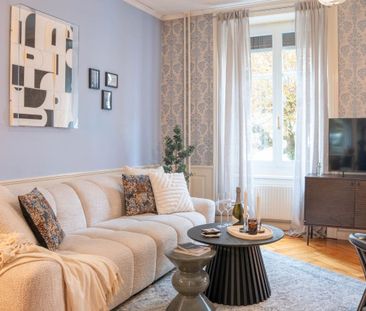 BELLE ÉPOQUE CHARM - 3.5-ROOM / 2-BEDROOM BOUTIQUE SERVICED APARTMENT - Photo 2