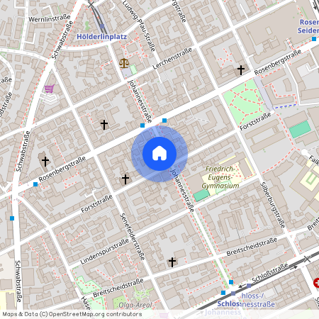 Johannesstraße 55a, 70176 Stuttgart - Stuttgart-West