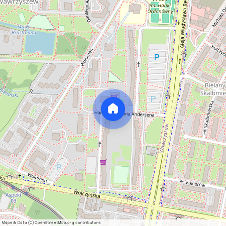 ul. Hansa Christiana Andersena, Wawrzyszew, Bielany, Warszawa, mazowieckie