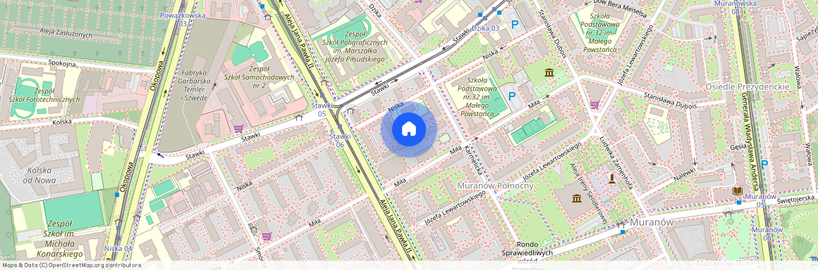 ul. Miła, Muranów, Śródmieście, Warszawa, mazowieckie