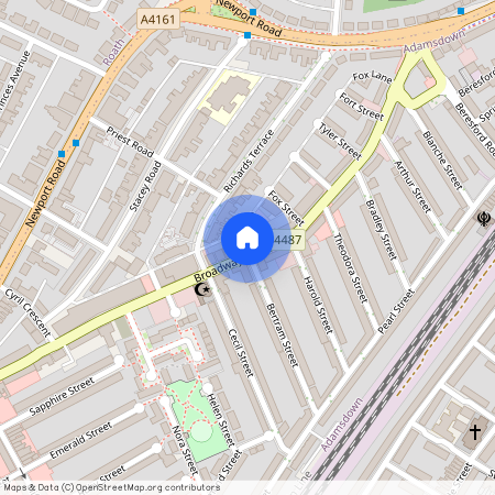 CF24 1QF Adamsdown, Wales, Cardiff