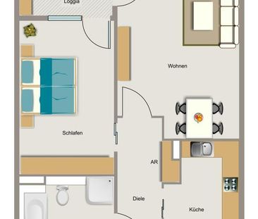 Demnächst frei! 2-Zimmer-Wohnung in Essen Altenessen-Nord - Foto 1