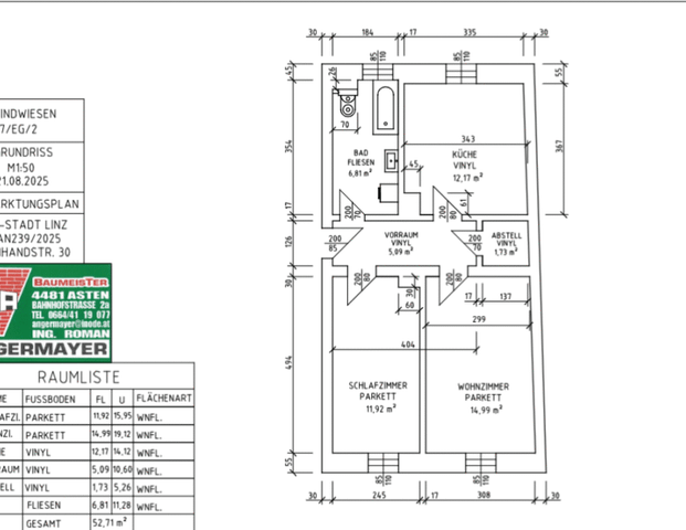 Topsanierte 2 Raumwohnung im Erdgeschoß in ruhiger Lage - Foto 1